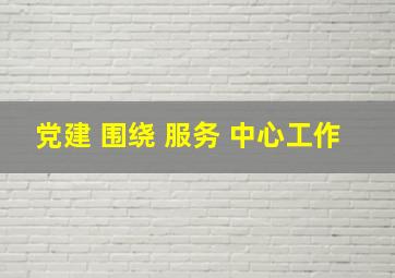 党建 围绕 服务 中心工作